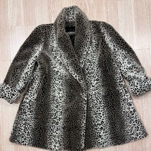 Monterey FASHIONS faux animal fur lined coat